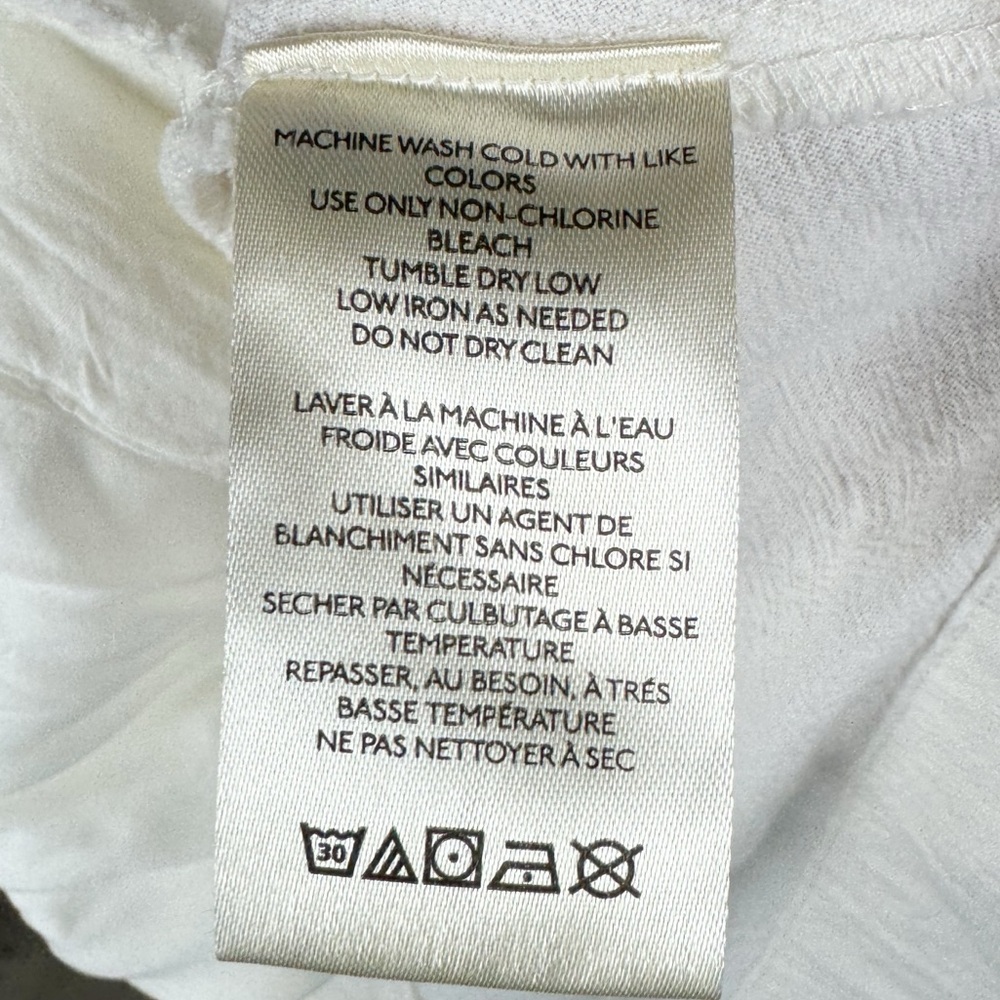 NWOT Ronnie Cotton Poplin Cream Button Mini Shirtdress Size Small Brunch - Picture 10 of 13